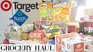FAMILY OF 5 GROCERY HAUL! - Target \& Sam's Club