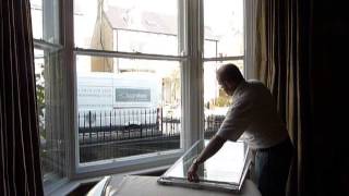 Secondary glazing: Balanced vertical slider with tilt function explained.
