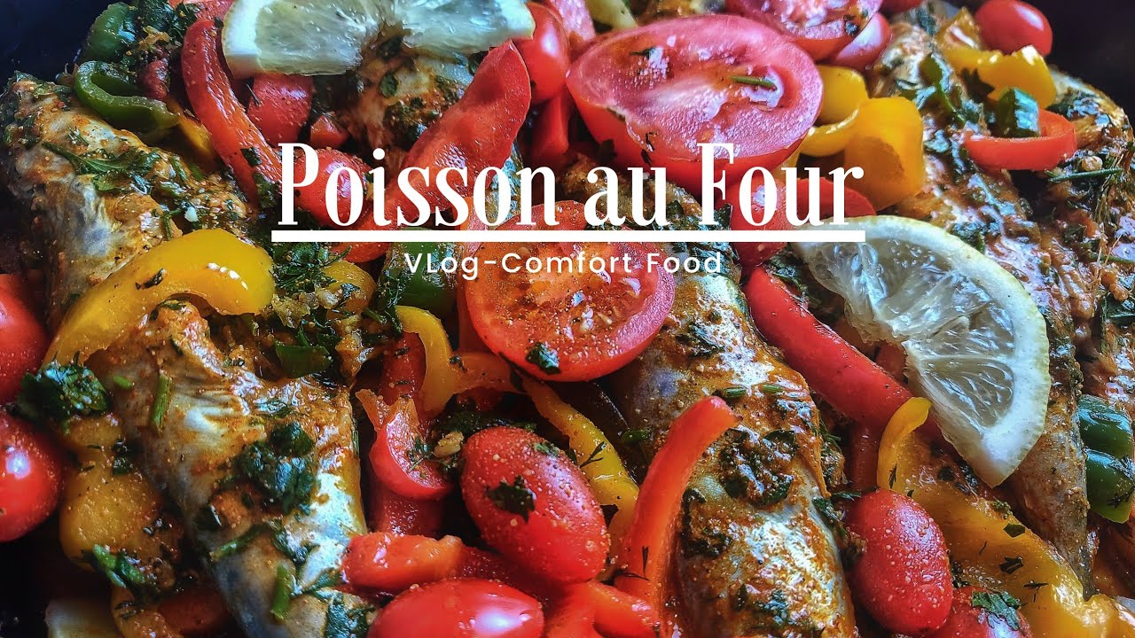 🌿ديري كلشي فالفران و تهناي تحضير سمك كبايلا في الفرن أو الإسقمري 🐟  مع الخضر  Les maquereaux au four