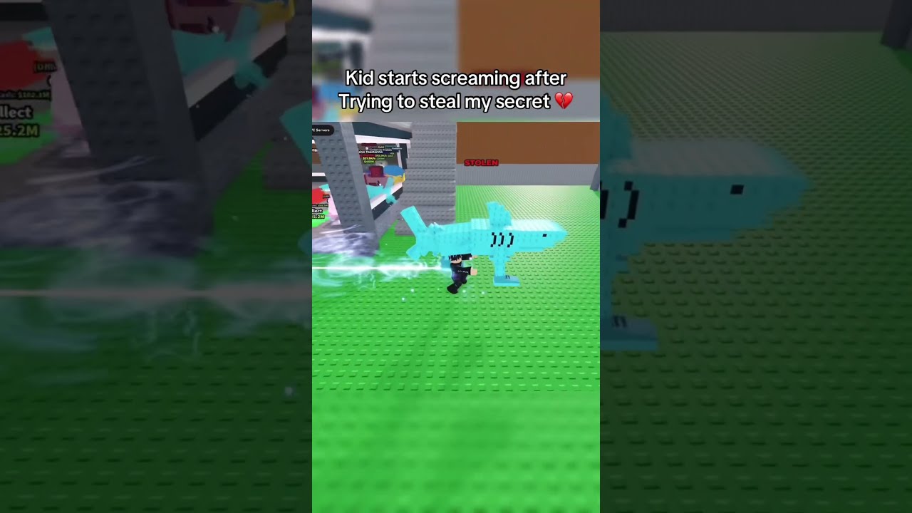Kid Starts CRYING After Trying To Steal SECRET In A Brainrot Roblox Shorts