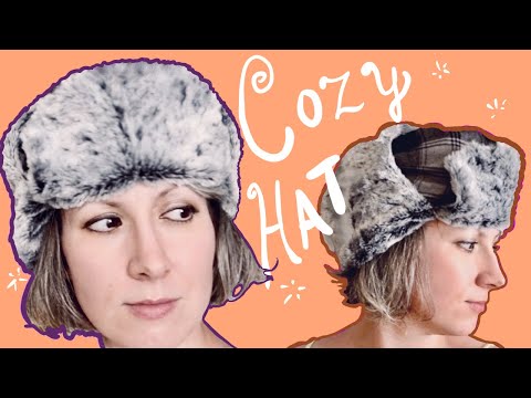 How to Sew Ushanka Style Hat with Faux Fur Lining | Russian Inspired Fashion DIY Tutorial