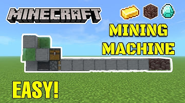Automatic diamond mining machine in minecraft bedrock 1.19 #minecraft