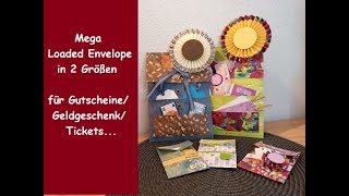 Mega Loaded Envelope in 2 Größen für viele Anlässe - Gutschein/Geldgeschenk/Tickets - Stampin´Up!