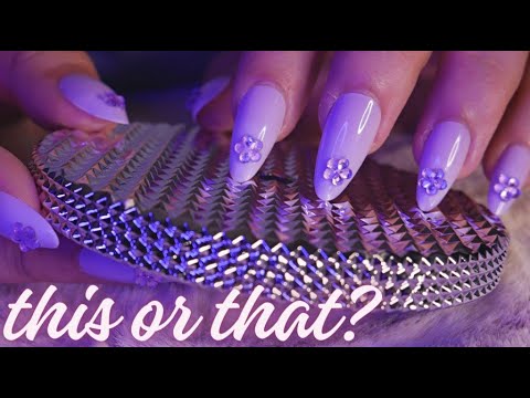 ASMR Tapping vs Scratching (THIS OR THAT) No Talking