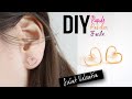 Diy  boucles doreilles coeur  saint valentin facile rapide abordable  earrings wire heart