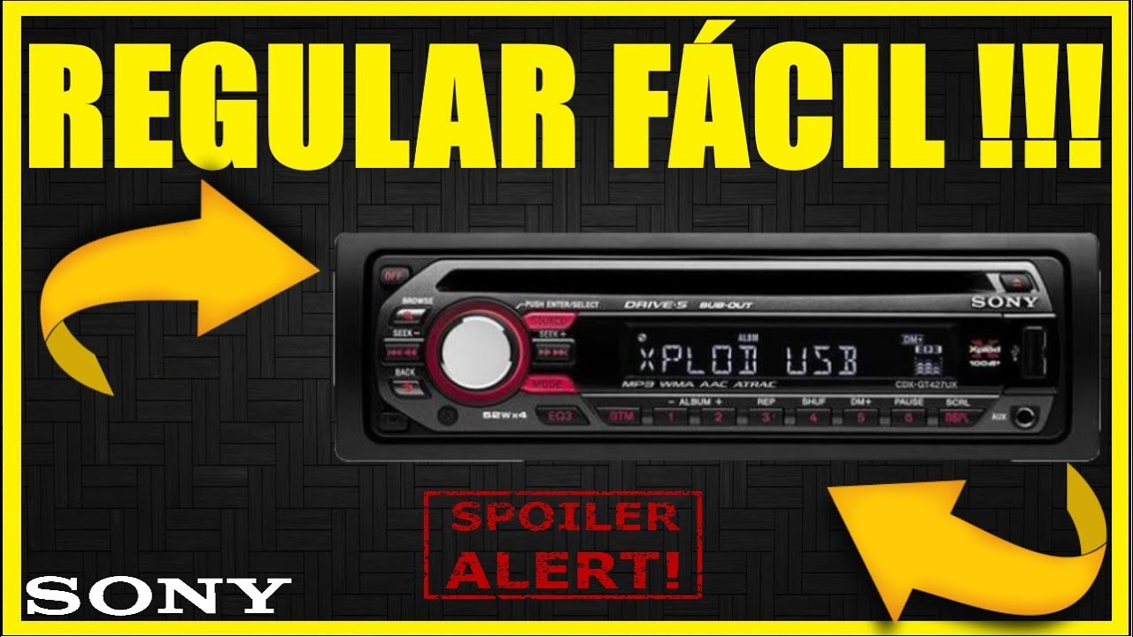 Como regular rádio SONY XPLOD CDX-GT427UX 
