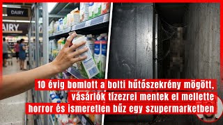 10 évig bomlott a bolti hűtőszekrény mögött, horror és bűz egy kisvárosi szupermarketben