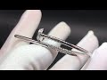 Cartier Juste un Clou Reverse set Diamonds JUC Small Mode Bracelet 18k White Gold