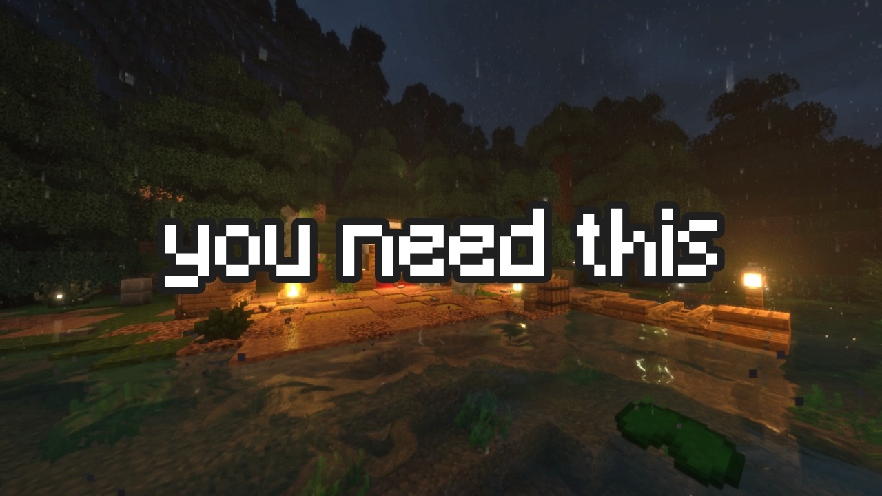 Relax, you've earned it... (minecraft music w/ soft rain)