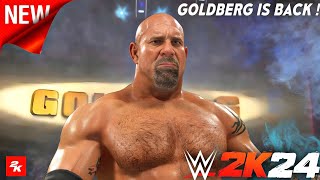 WWE2K24 Goldberg w/ Theme & Entrance Gfx Pack | Crazy WWE 2K24 PC Mods