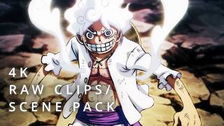 Luffy Gear 5 Vs Kaido Scenes | 4K Scene Pack | Raw Clips For Edits