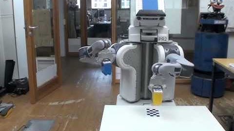 PR2 solving a planning problem using actions it learnt before by observing a human, 2012