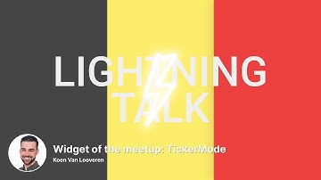 Widget Of The Meetup: TickerMode | ⚡️ Lightning Talk | Flutter Belgium Meetup #23