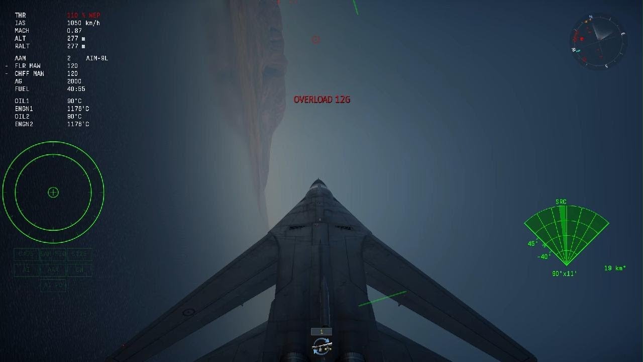 F-111C Max G Turn Without Instructor