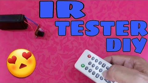 How to make an IR remote tester | DIY ir receiver