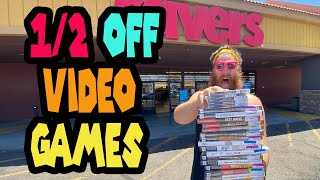HALF OFF VIDEO GAMES | Live Thrifting | Live Video Game Hunting | OUR BIGGEST HAUL EVER!