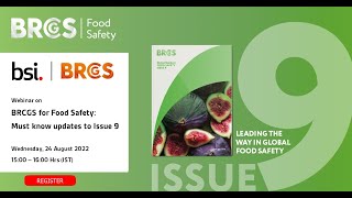 Replay Webinar: BRCGS for Food Safety Must know updates to Issue 9 screenshot 5