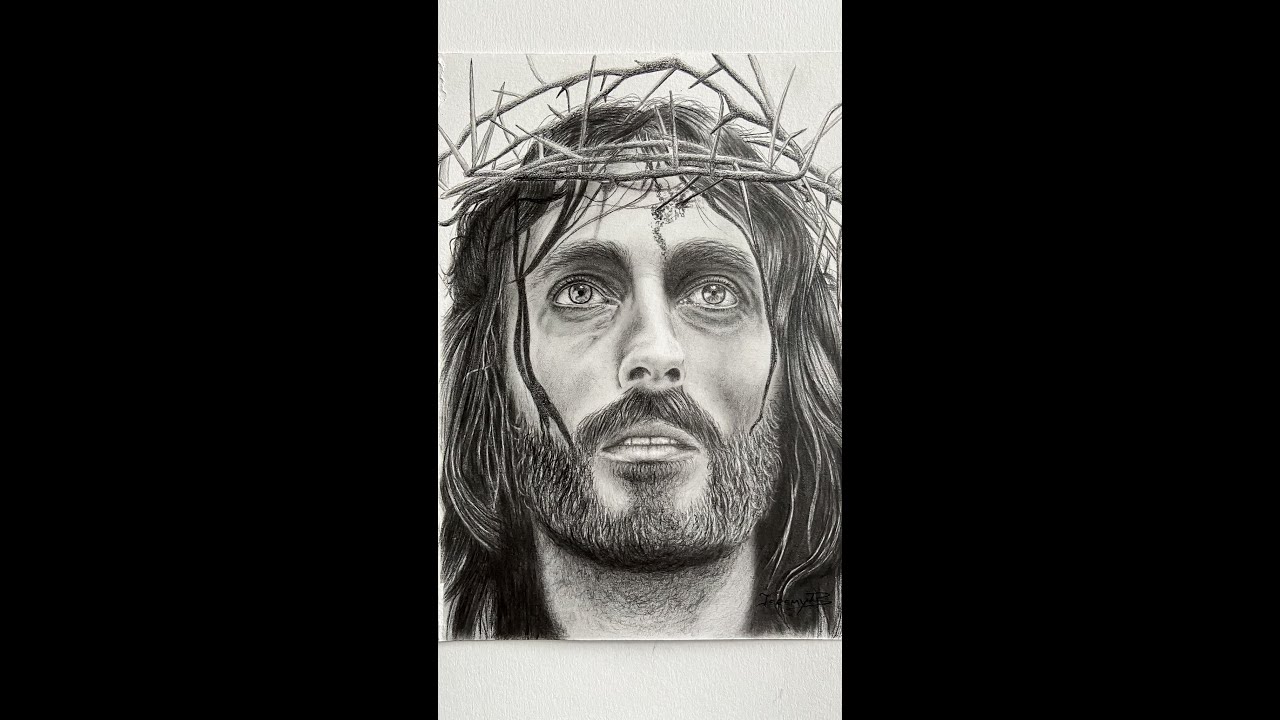 Retrato de Jesús Jesucristo a lápiz , pencil drawing of Jesus Christ ...