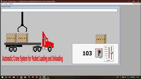 Intouch SCADA Example :- Automatic Crane System