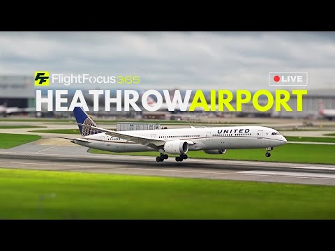 Heathrow Airport Live - Gusty Friday 05th April 2024