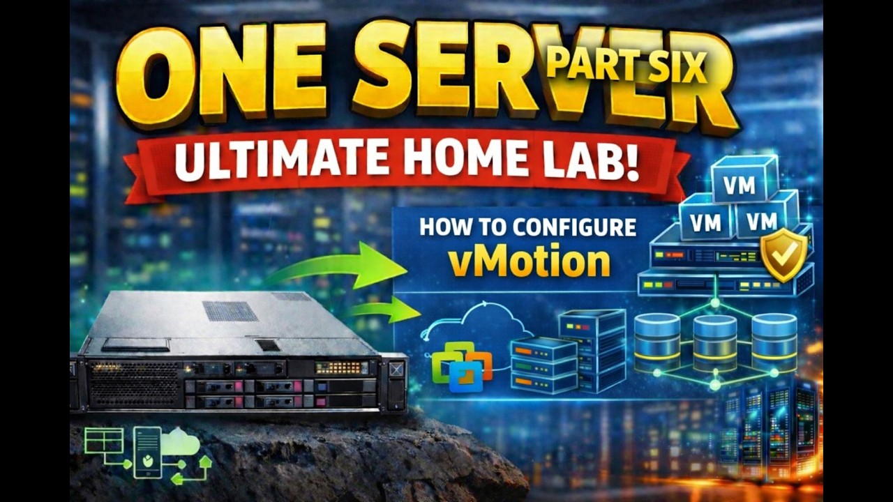 How to Configure vMotion in One Server Home Lab 🔥 Nested ESXi + vSAN ...