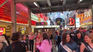 Las Vegas Fremont Downtown Street Night Walking Tour Part 2