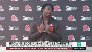 Myles Garrett on His Availability, Talks on Defending the Chargers Offense - Sports 4 CLE, 10/8/21