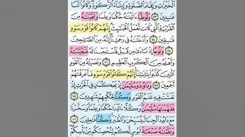 تيسير حفظ سورة الانبياء  بالتكرار  الوجه  السابع الايات (73_81) مكرر 3 مرات بصوت الشيخ عبد ااباسط