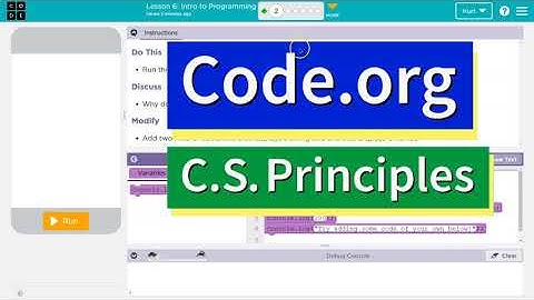 Code.org Lesson 5.1 Intro to Programming | Tutorial with Answers | Unit 3 CS Principles