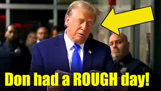 Trump Struggles to Read After Having BOMB DROPPED on Him at Trial!