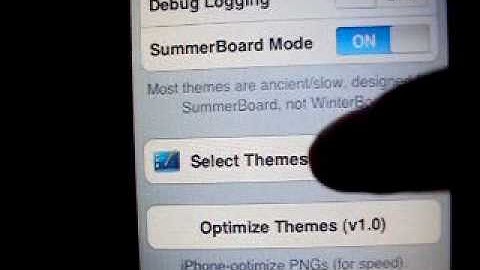 How to install Winterboard theme, Gruppled for jailbroken iTouch and iPhone