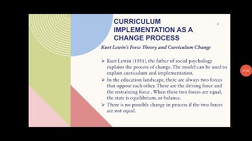 Implementing the Designed Curriculum as a Change Process