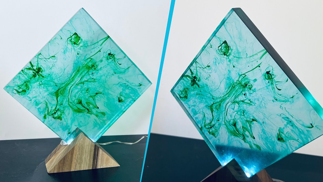Epoxy Resin Lamp - Resin Art - YouTube