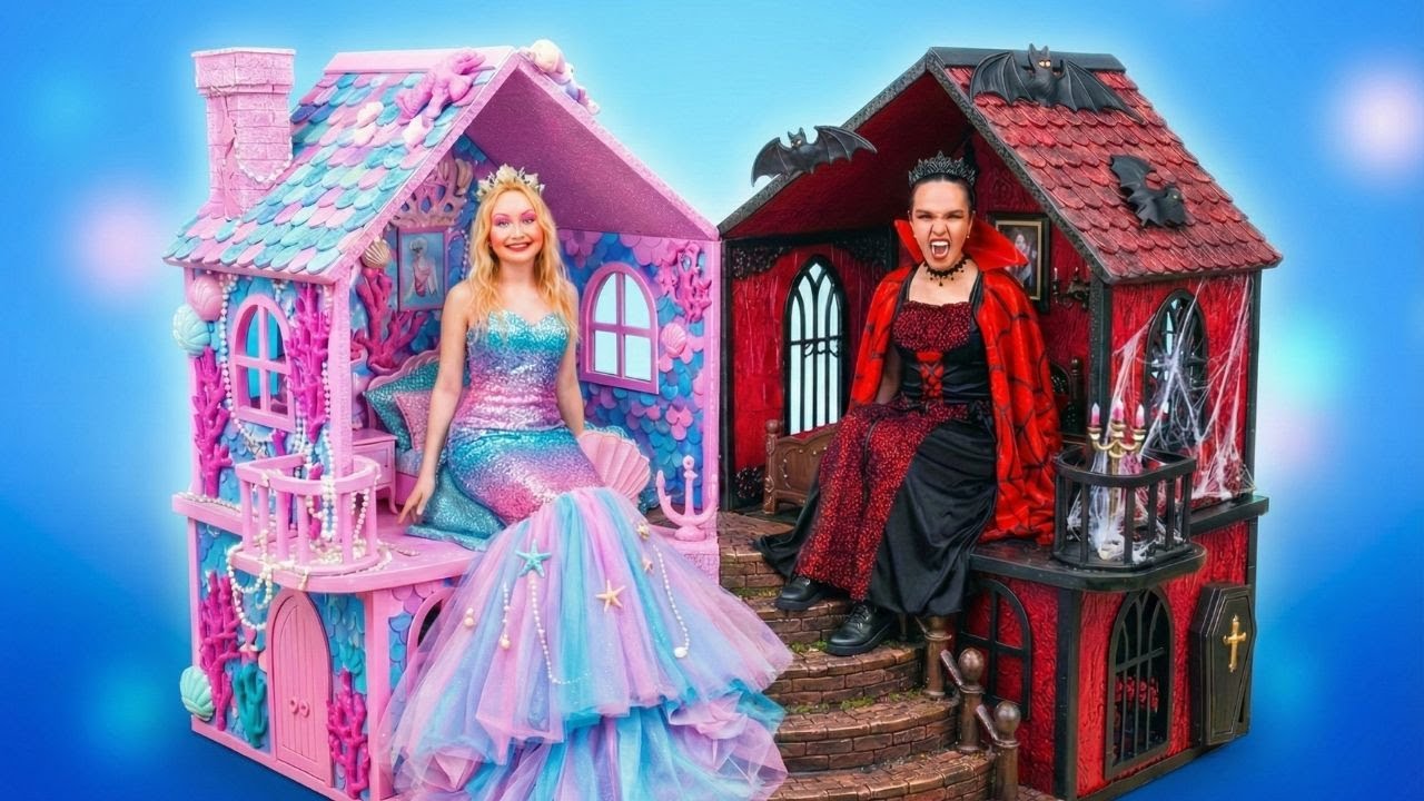 РУСАЛОЧКА против ВАМПИРА! ✨ Какой ремонт дома лучше? 😍