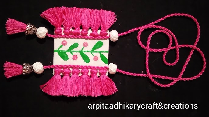 How to Make a DIY Handpainted Fabric Jewelry  Fabric Handmade Jewellery  Design @ArtisanPallet 