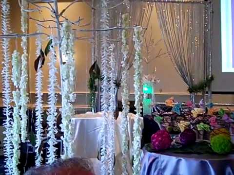 Banquet hall, centerpieces,deserts, catering,decor,flowers youtube Décor Banquette Hall