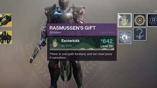 How To Get Rasmussen's Gift Emblem - Forge Glyph Puzzle [Destiny 2 Black Armory]