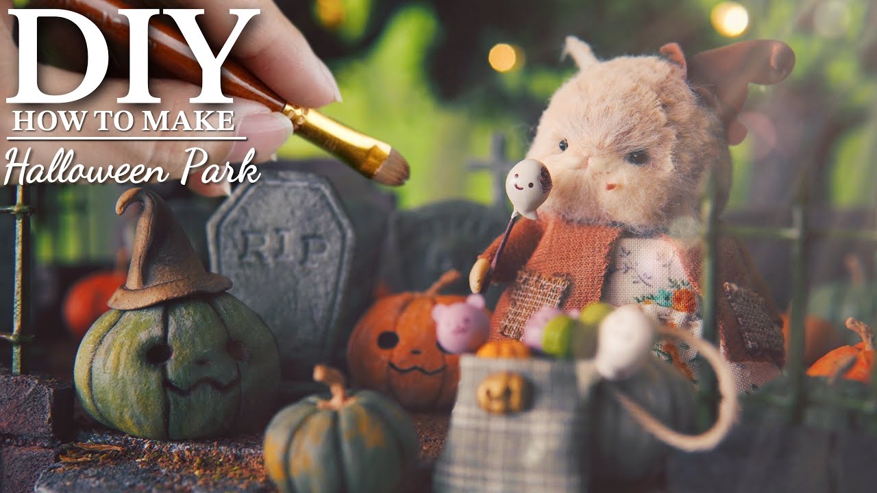 DIY🎃Как сделать миниатюрные предметы на Хэллоуин