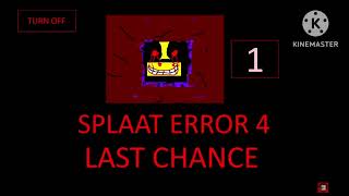 splaat error 4 last chance greek 