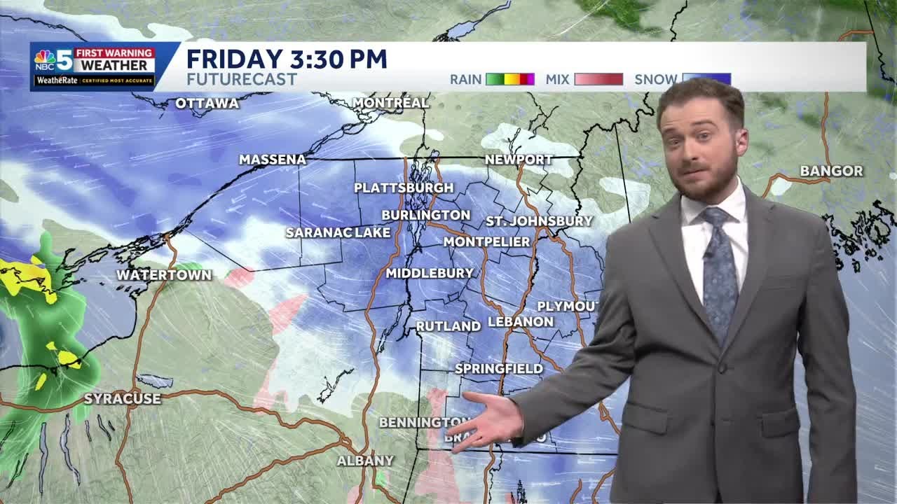 Heavy wet snow Friday afternoon in Vermont, New York (2-20-26) - YouTube