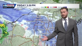 Heavy wet snow Friday afternoon in Vermont, New York (2-20-26) screenshot 2