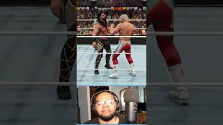 Rhodes vs Rollins: Championship Battle! 💥 | WWE 2K23 Night of Champions | #Shorts