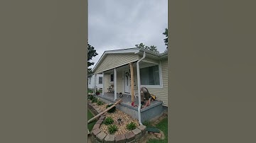 Replacing a load bearing post #handyman #diy #construction #entrepreneur