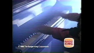 Burger King Rockin Piano 80S Commercial 1988