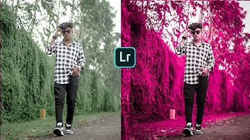 Lightroom new moody pink tone photo editing tutorial | lightroom background colour change perset