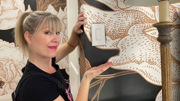 How to Wallpaper Around Light Switch - the SAFE and EASY way!
