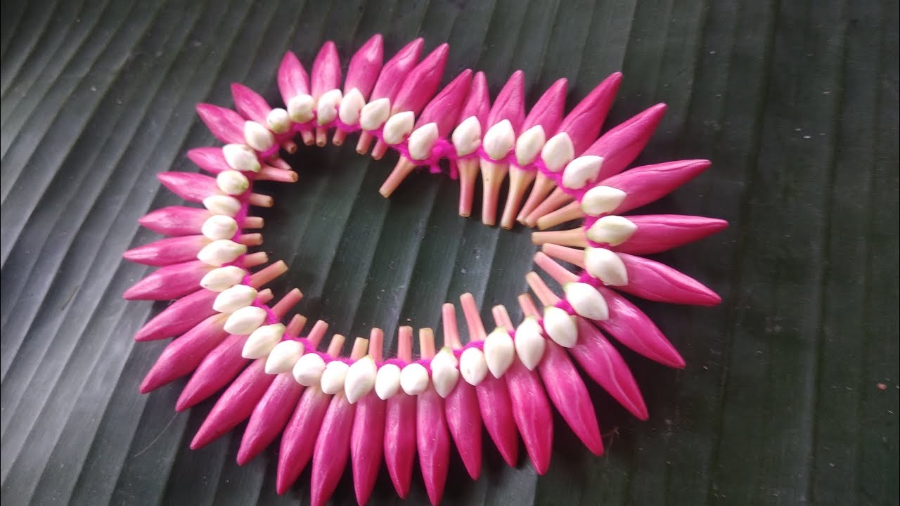 Easy Tricks to beginners for arali flower veni making. Garland.Bridal .DIY.