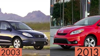 Toyota Matrix Through The Years