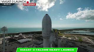 SpaceX Viasat-3 Falcon Heavy Launch 04-29-26