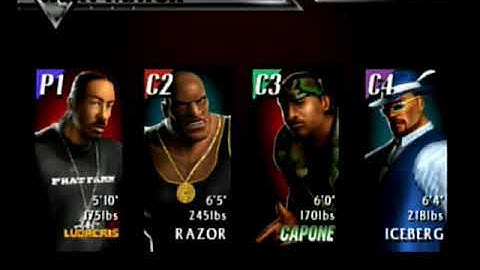 DEF JAM VENDETTA: FFA - LUDACRIS, RAZOR, CAPONE, ICEBERG